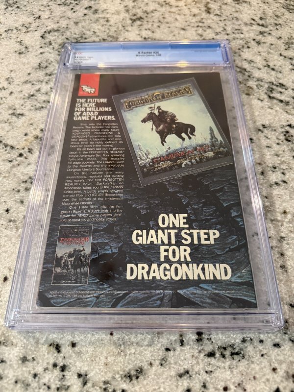 X-Factor # 24 CGC Graded 9.4 Marvel Comic Book 1st Archangel Appearance JH13