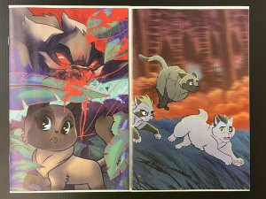 FERAL #5 CVR C 1:10 FLEECS FORSTNER + D 1:25 GARBOWSKA VAR IN-HAND PROSHIPPER