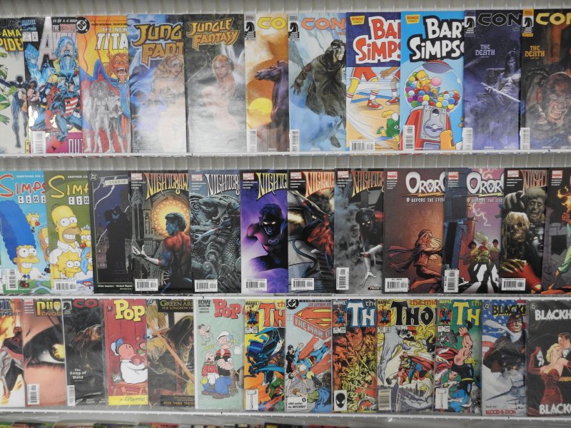 Huge Lot of 190 Comics W/ X-Men, Thor, Wonder Woman Avg. VF- Condition!