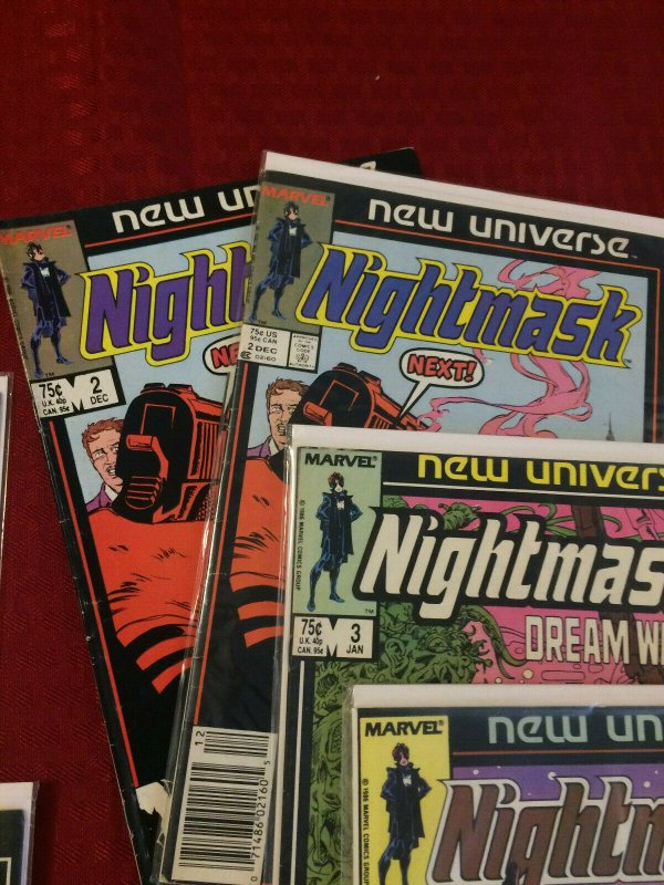 Set of 16 Marvel Nightmask Comics, 30+ years Old Great Condition