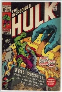 Reserved busshartf Incredible Hulk #140 (1968) Herb Trimpe 1st Jarella FN+