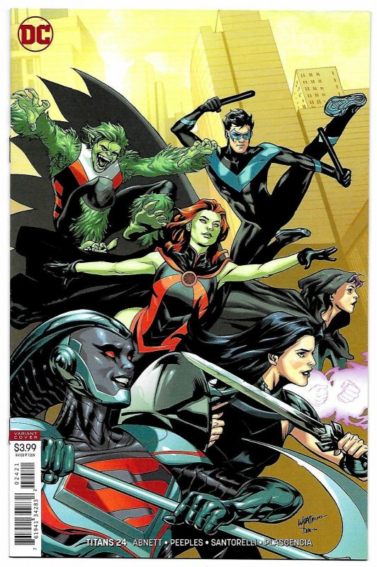 Titans #24 Rebirth Variant Cvr (DC, 2018) NM