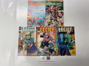 5 DC comic books Red Tornado #1 Legion Super Heroes Annual #4 LEGION '89 10 KM20