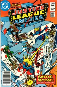 Justice League of America #204 (Newsstand) FN ; DC | Royal Flush Gang