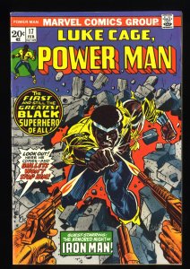 Power Man and Iron Fist #17 VF 8.0 1st Issue In Title Hero For Hire Luke Cage!