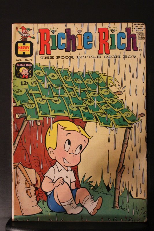 Richie Rich #72 (1968) Mid-Grade VG/FN Dollar Covered Lean-Too! Wow!