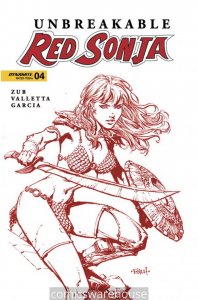 UNBREAKABLE RED SONJA (2022 DYNAMITE) #4 VARIANT 1:10 CVR U FOC INCV FIN X08602