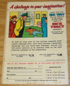 Dick Tracy Monthly #21 VG- september 1949 - golden age dell comics  number one