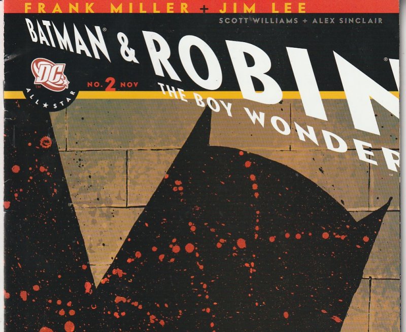 All Star Batman and Robin # 2  Daredevil writer Frank Miller returns to Batman