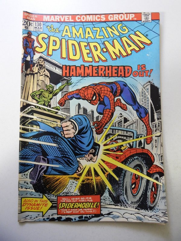 The Amazing Spider-Man #130 (1974) VG Condition moisture stain MVS Intact