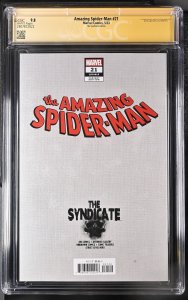 AMAZING SPIDER-MAN #21 MARVEL 2023 SIGNED PABLO VILLALOBOS VARIANT CGC SS 9.8 NM