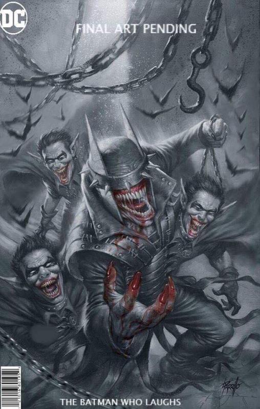 BATMAN WHO LAUGHS #1 PARRILLO TRADE DRESS & B&W  VARIANT DC  1ST GRIMM KNIGHT