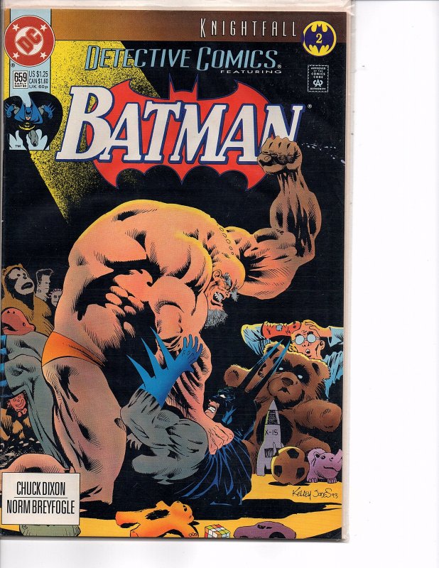 DC Comics Detective Comics #659 Batman; Knightfall Part 2 1st print Jones Cover