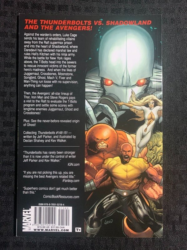 2011 SHADOWLAND Thunderbolts SC VF 8.0 1st Marvel Comics