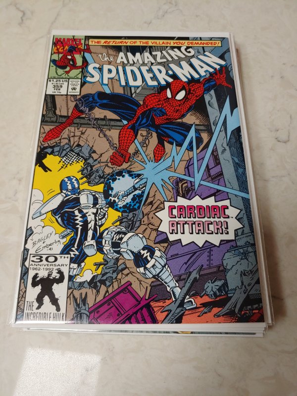 AMAZING SPIDERMAN # 359 !! 1ST CAMEO APPEARANCE OF CARNAGE