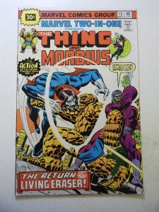 Marvel Two-in-One #15 (1976) 30 cent Variant Cover FN Condition MVS Intact