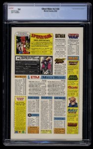 Ghost Rider #28 CGC NM/M 9.8 White Pages 1st Midnight Sons!