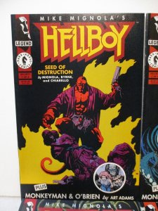 Hellboy Seed of Destruction #1-4 complete - Dark Horse Comics 1994 