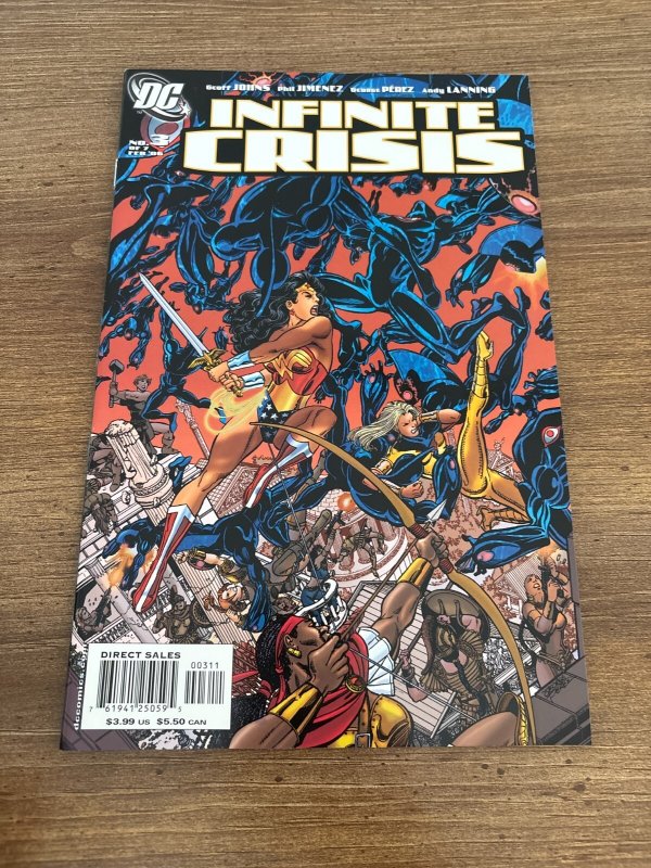 Lot Of 9 Infinite Crisis DC Comic Books # 1 2 3 4 5 6 7 + Tie-Ins VF-NM 6 J455