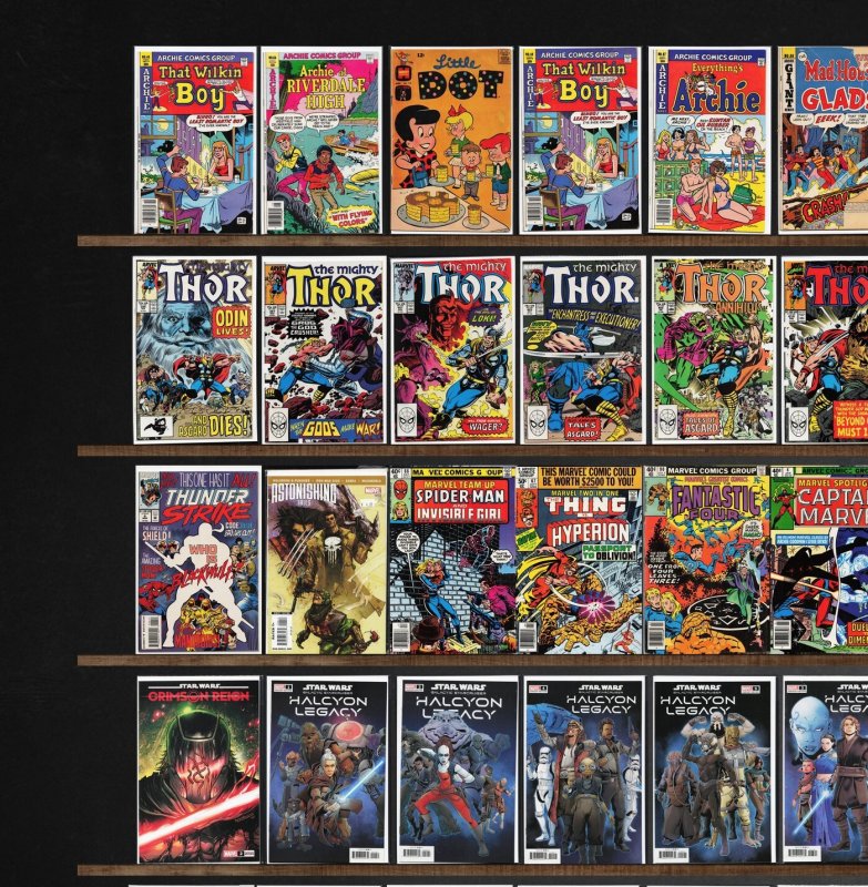 Huge Lot 150+ Comics with The Mighty Thor, Thor, Pep Comics & More!
