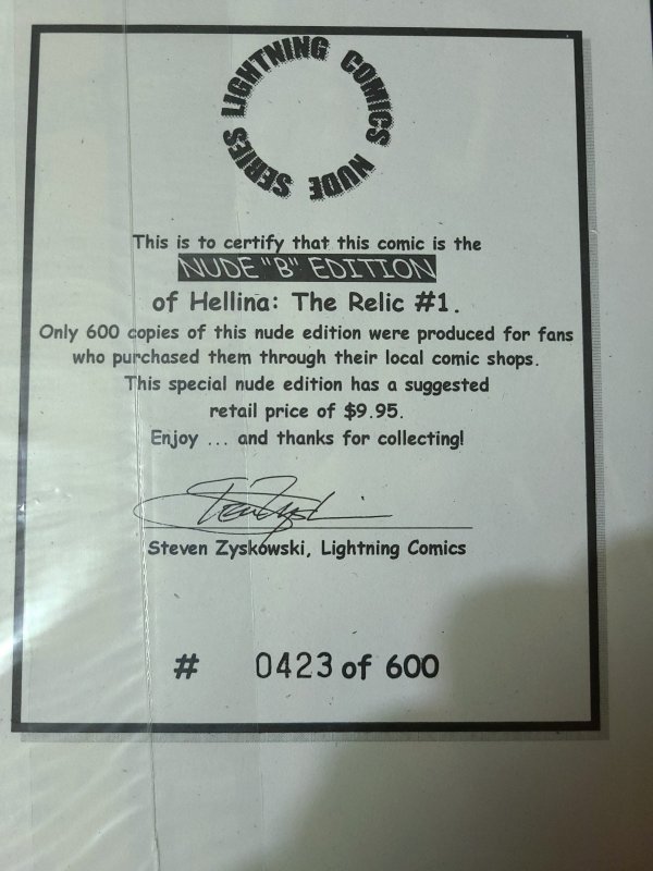 NM Sealed Hellina The Relic #1B Nude