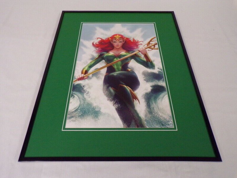 Mera Framed 16x20 Poster Display DC Comics Artgerm Aquaman
