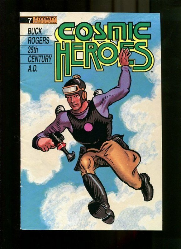 COSMIC HEROES 7-1989-MAN WITH GUN-NEWSPAPER RE-PRINTS VG