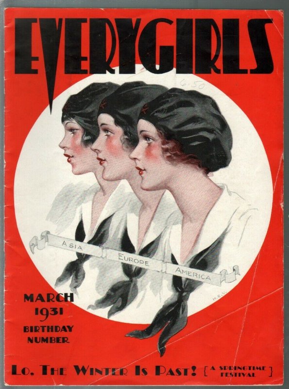 Everygirls 3/1931-Campfire Girls magazine-historic-pix-art-VG