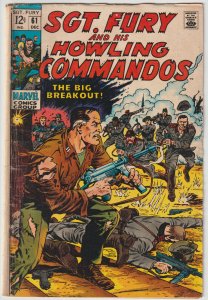 Sgt. Fury And His Howling Commandos #61 (Dec 1968, Marvel), VG condition (4.0)