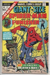 GIANT-Size SPIDER-MAN #4, VG/FN, 3rd Punisher, 1975, Andru, Moses Magnum