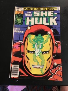 The Savage She-Hulk #6 (1980) Iron Man cover key! High grade! Disney+ VF/NM Wow!