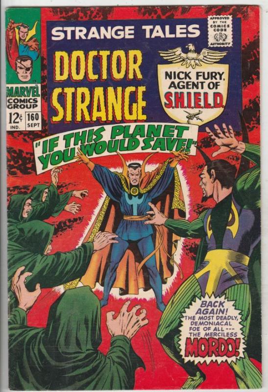 Strange Tales #160 (Sep-67) VF/NM High-Grade Nick Fury, Dr. Strange