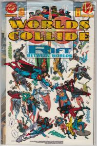 2 DC Comic Books Worlds Collide # 1 Blood Syndicate # 16 Superman Milestone BH55