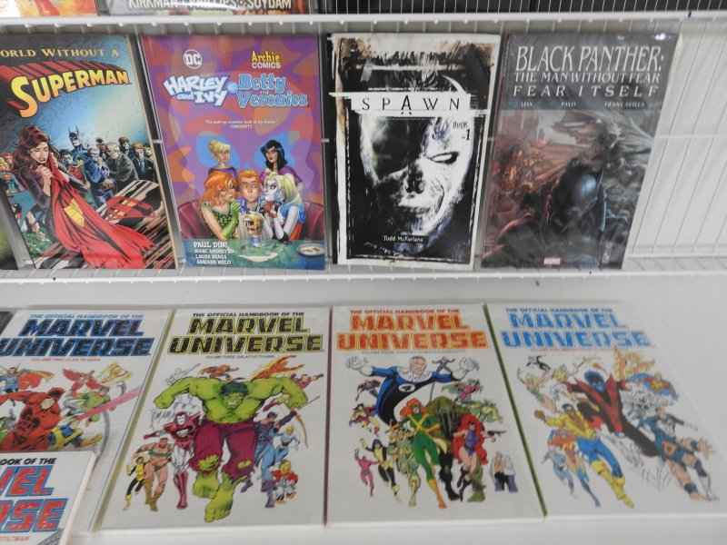 Huge Lot (43) TPB And Hardback Graphic Novels W/Batman, JLA, Spawn+ Avg VF!!