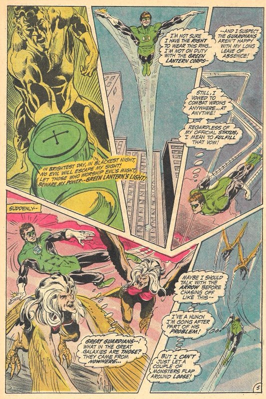 GREEN LANTERN #82 (Feb1971) 8.0 VF  Denny O'Neil!  Neal Adams!  Black Ca...