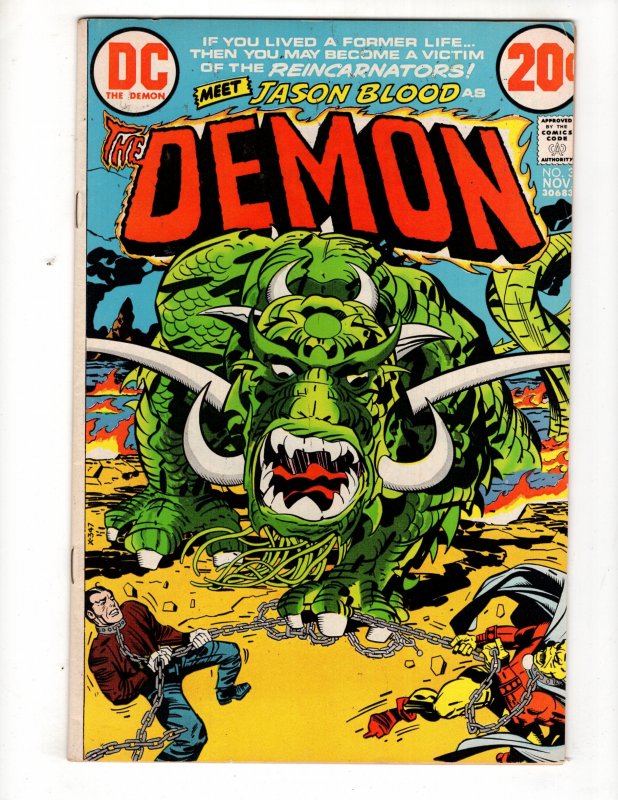 The Demon #3 (1972) Horror/Sorcery By Jack KING Kirby !!! / ID#345