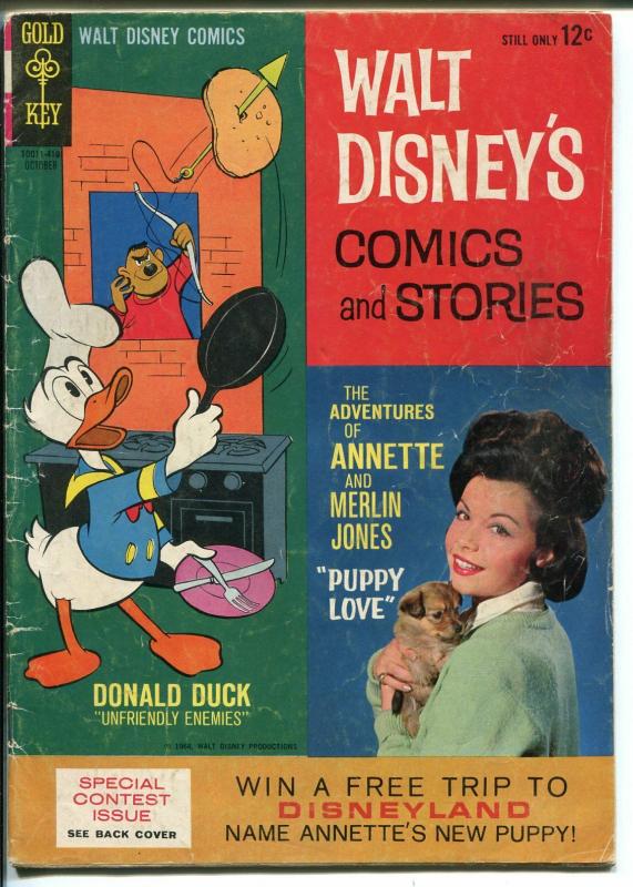 Walt Disney's Comics and Stories #289 1964-Gold Key-Annette-Carl Barks-GOOD/VG