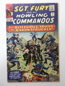 Sgt. Fury #14  (1965) VG- Condition! 1 in tear back cover