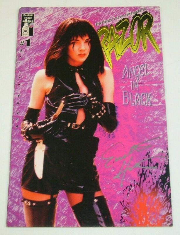 Razor #1 2nd printing FN; signed by Everette Hartsoe - london night bad girl