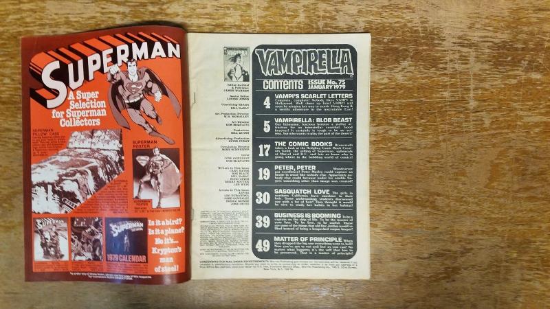 Vampirella # 75 Warren Magazine January 1979 Attack Of The Alien Blob BW1