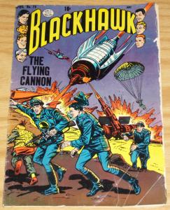 Blackhawk #75 FAIR april 1954 - 1st appearance of Blackie the Hawk - golden age