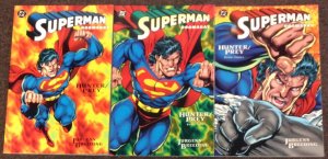 Superman Doomsday Hunter Prey 1,2,3 Breeding Jurgens DC lot Complete set 1994 Nm