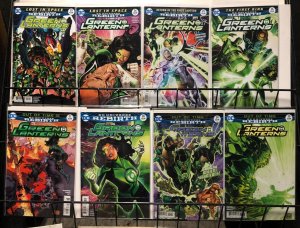 GREEN LANTERNS  (2016)   1-35 plus another brick in the REBIRTH wall   37  diff