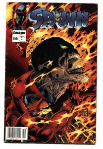SPAWN #19-1994-Image-Comic book-Great cover RARE NEWSSTAND VARIANT