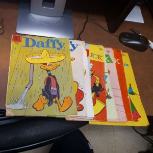 Daffy Duck 11 Issue Silver Bronze Age Dell Gold Key Comics Lot Run Set...