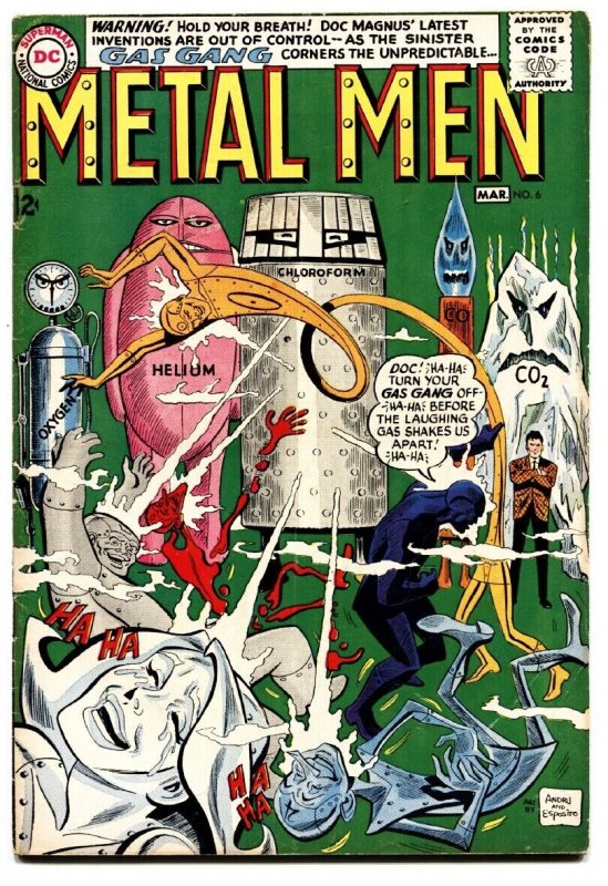 METAL MEN #6-DC comic book SILVER-AGE-THE GAS GANG