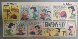 Peanuts Sunday Page by Charles Schulz from 3/12/1967 Size: ~7.5 x 15 inches