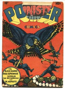 POWER COMICS #4-1945-Comic Book-Classic L.B. Cole eagle cover