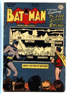 Batman #48 comic book 1,000 Secrets of the Batcave-DC Golden-Age