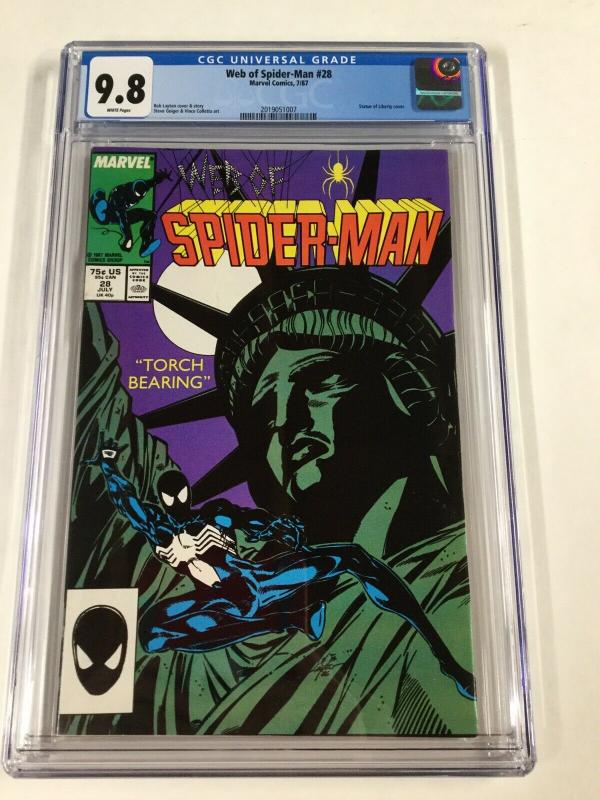 Web Of Spider-man 28 Cgc 9.8 White Pages Marvel